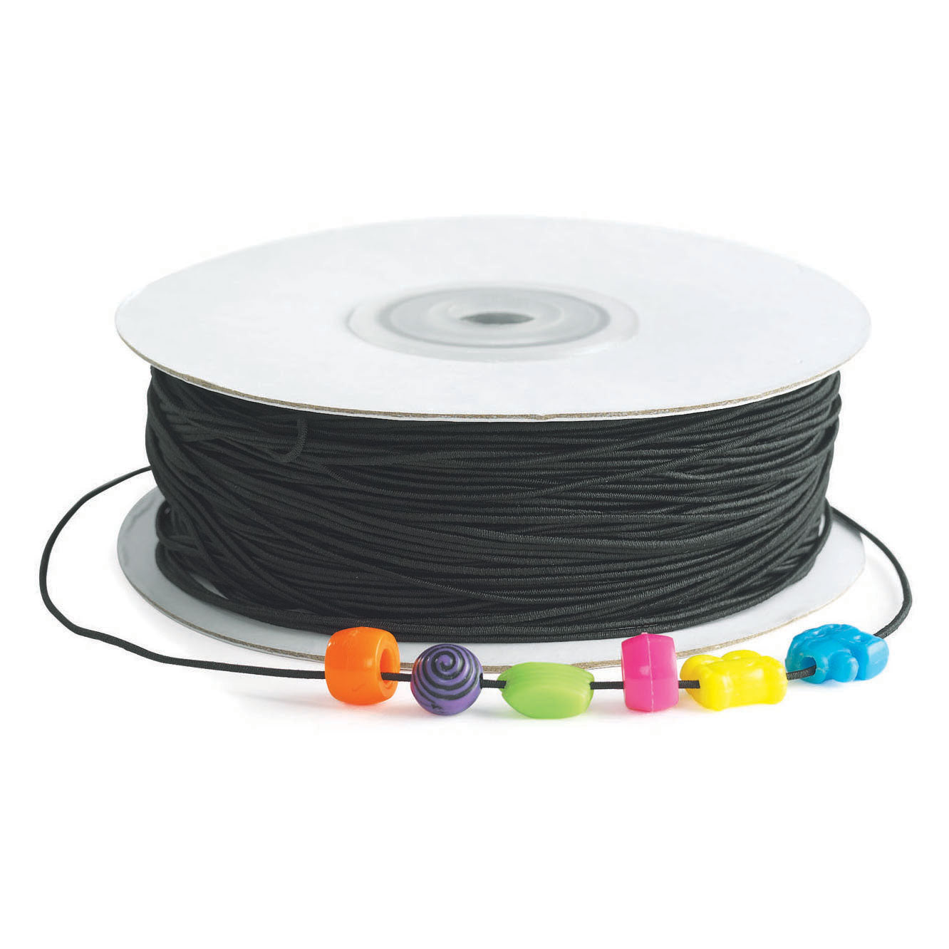 Colorations - Cordon élastique noir pour perles, 91 mtr.