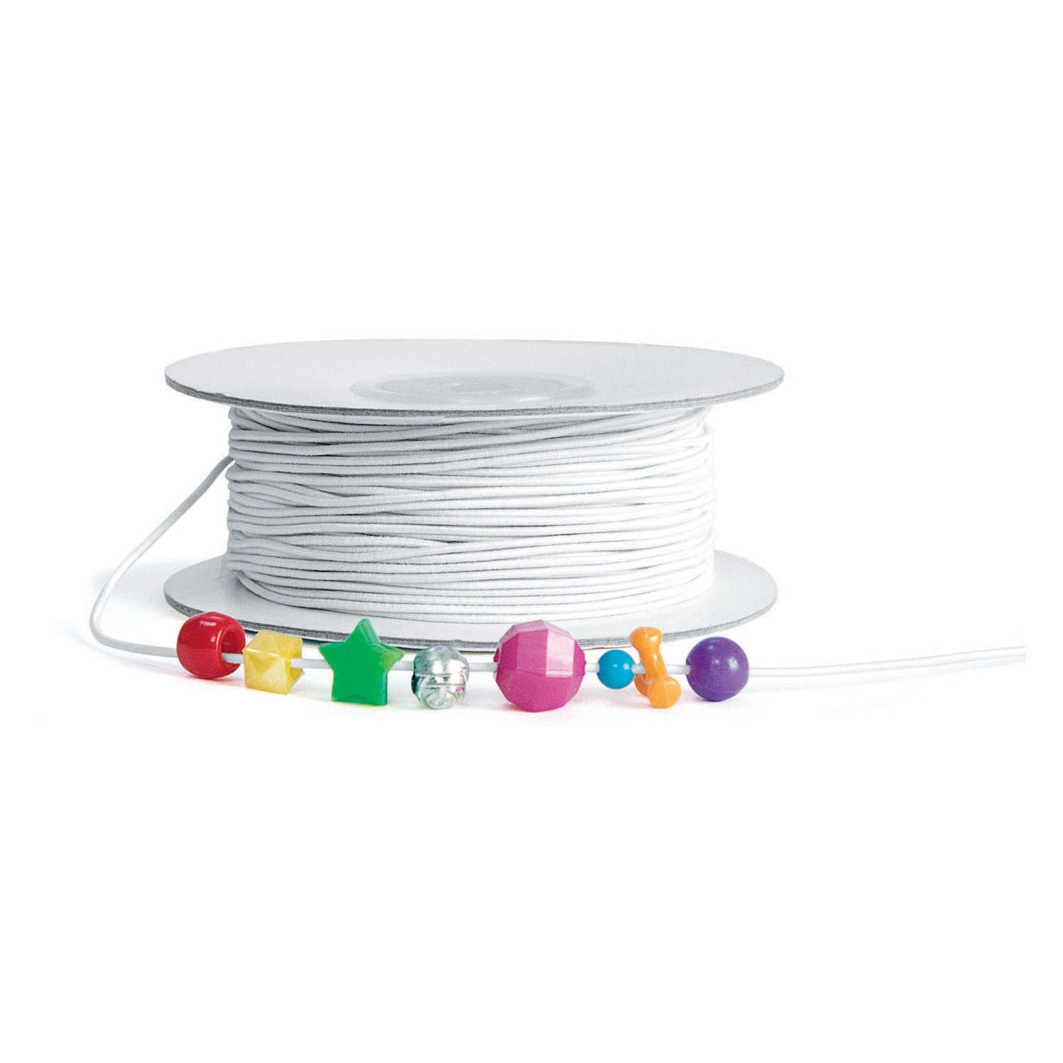 Colorations - Cordon élastique blanc pour perles, 91 mtr.