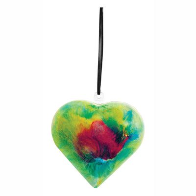 Colorations - Ornement rempli cœur transparent, ensemble de 12