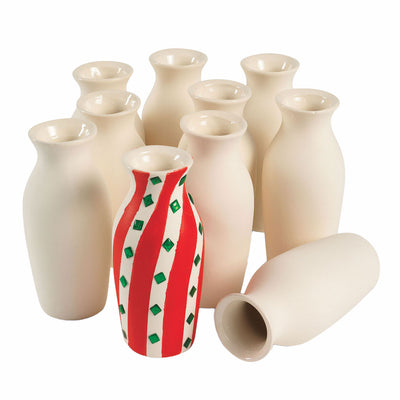 Colorations - Décorez votre propre vase en céramique, ensemble de 12