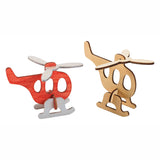 Colorations Faire et décorez vos véhicules 3D en bois, ensemble de 4 - afbeelding 4