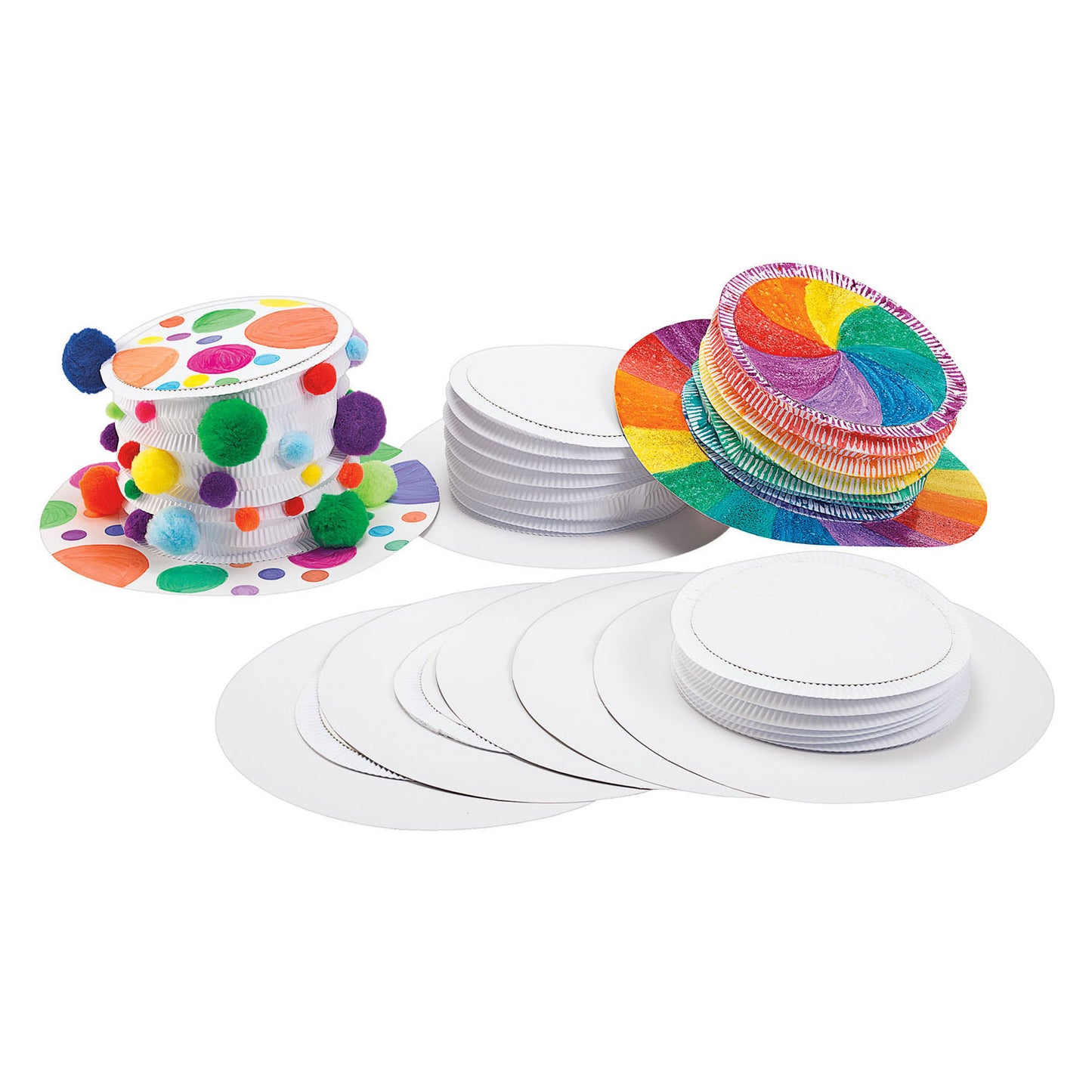 Colorations Faire et décorez votre propre blanc Hoedtop, ensemble de 12