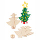 Les colorations font votre propre arbre de Noël en bois, ensemble de 12