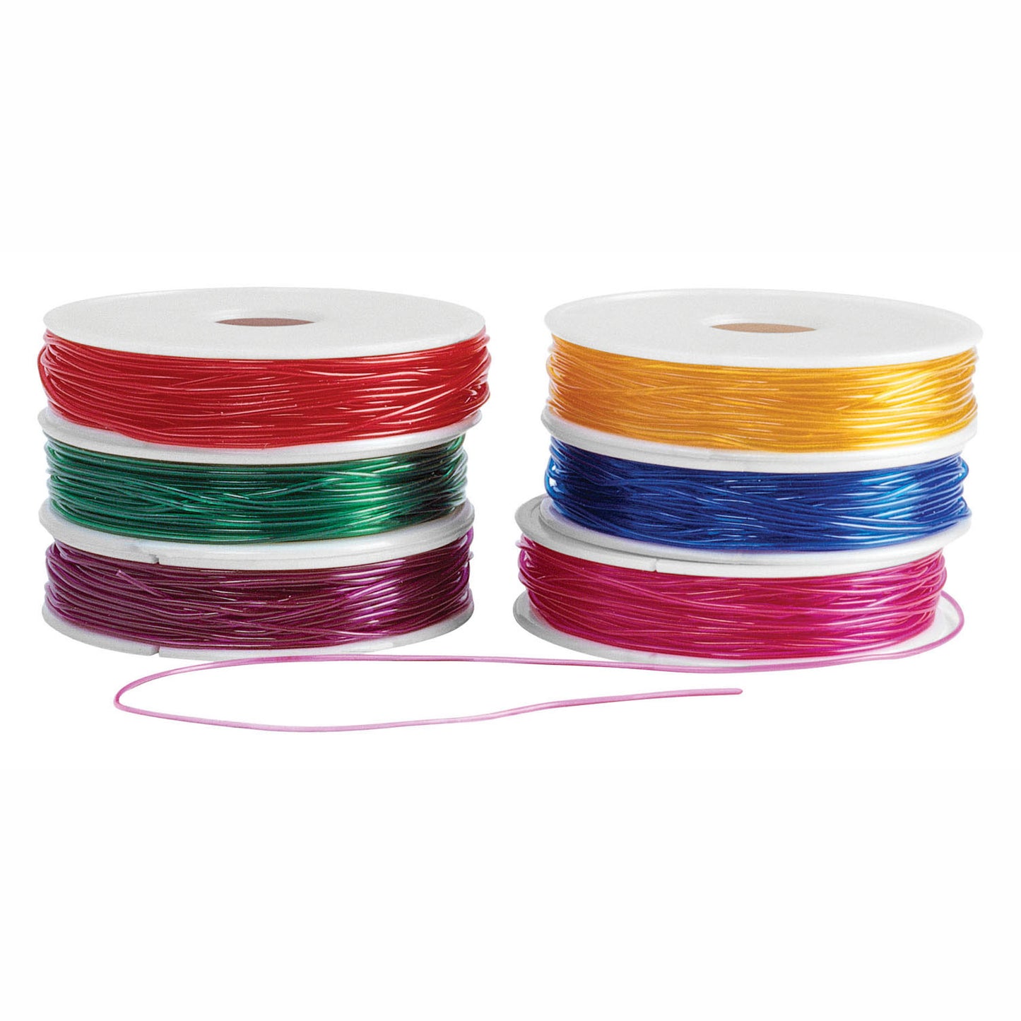 Colorations - Cordon de perle extensible 6 bobines, 55 mtr.