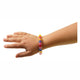 Bracelets de perles de perles de colorations avec fermeture, ensemble de 24