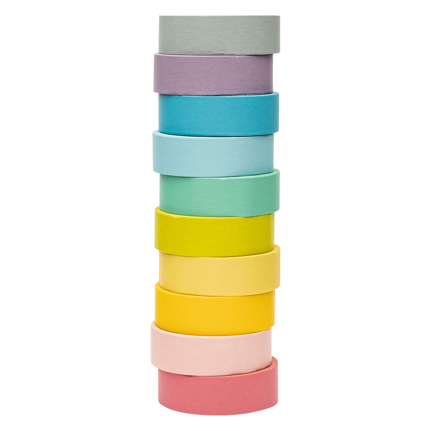 Colorations - Couleurs pastel de bande Washi, ensemble de 10