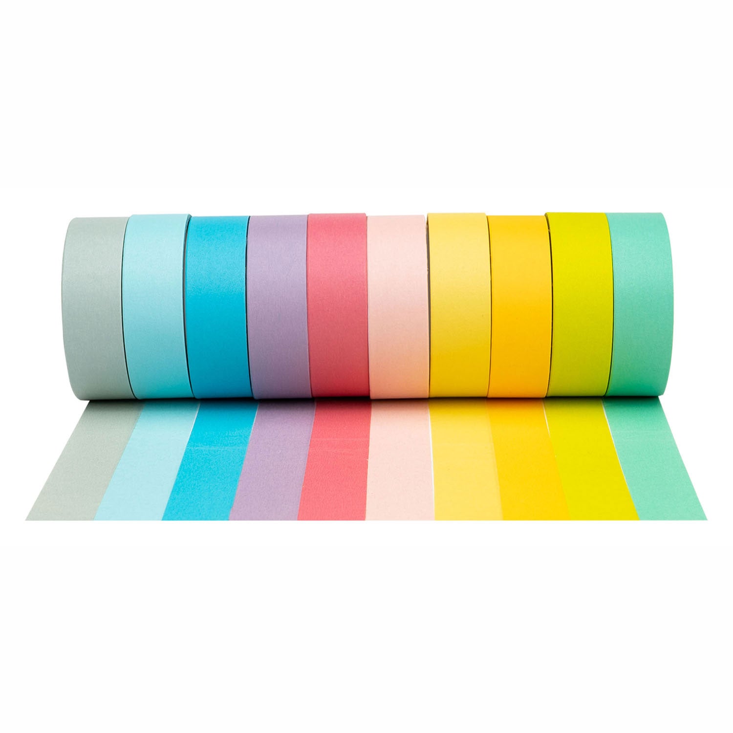 Colorations - Couleurs pastel de bande Washi, ensemble de 10
