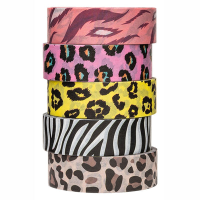 Colorations - Washi Tape Animals motifs 5 rouleaux, 5mtr.