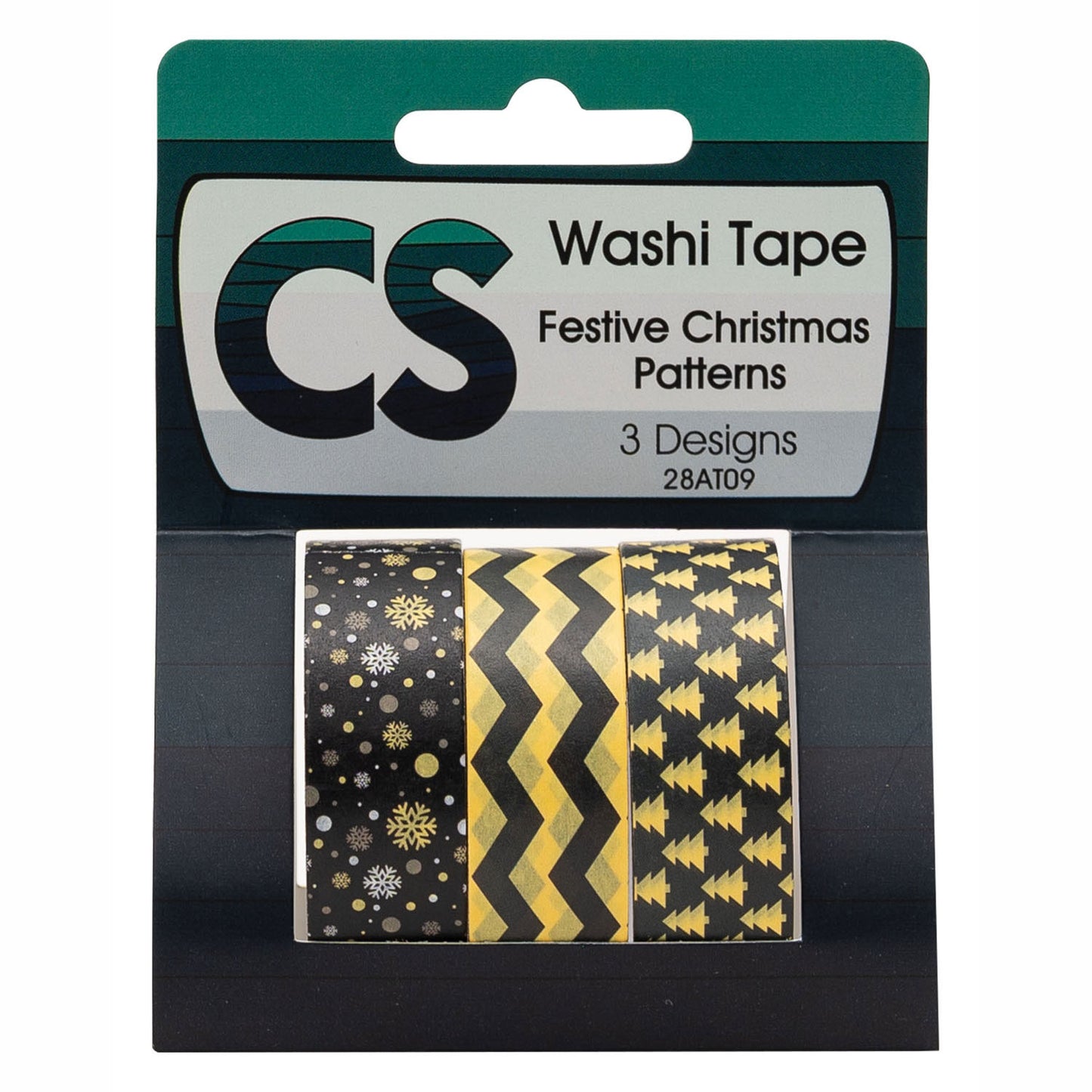 Colorations - Washi Tape Festive Christmas Matchs 3 rouleaux, 5mtr.