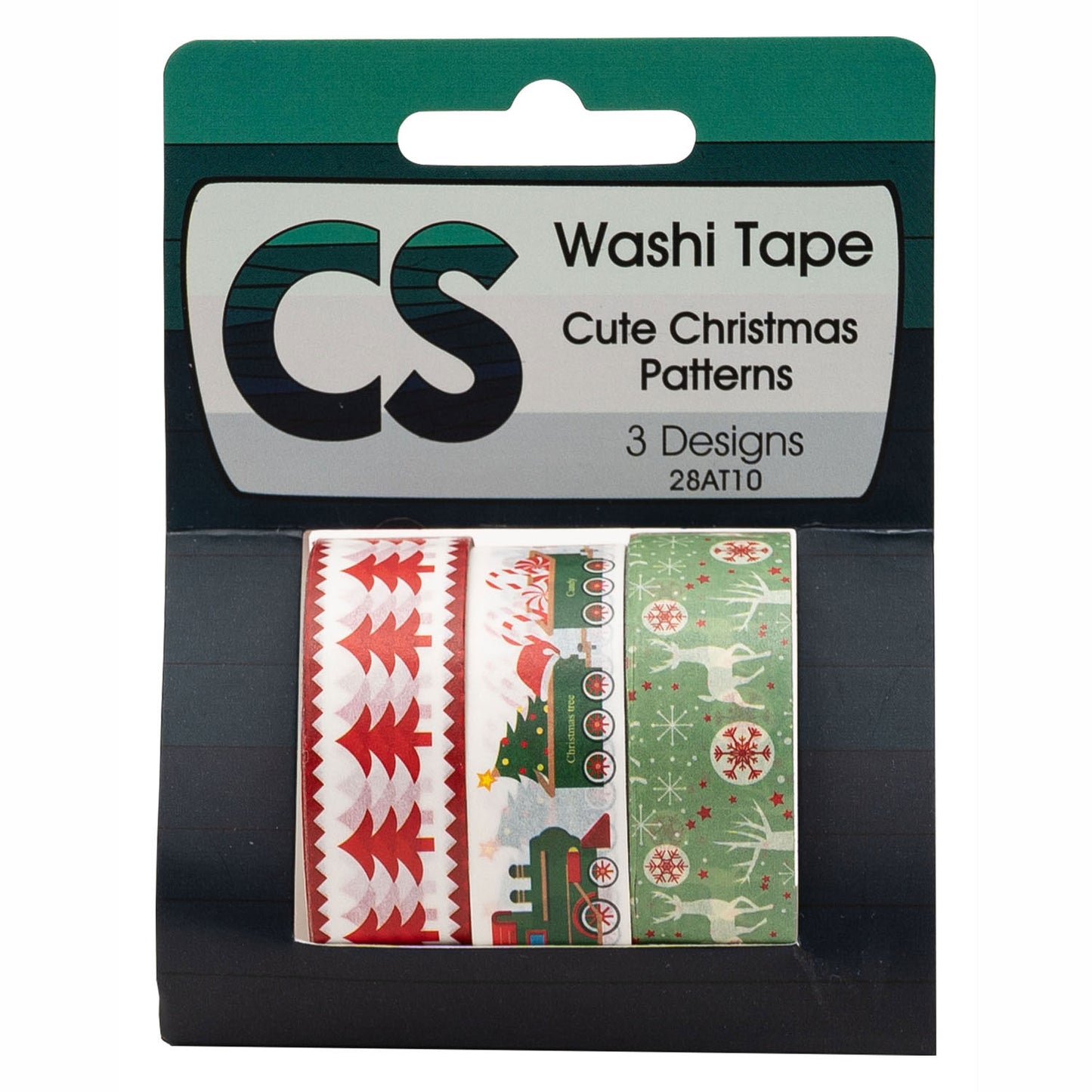 Colorations - Washi Tape Christmas 3 Rolls, 5mtr.
