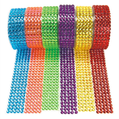Colorations Ruban Plastique Couleur de pierres précieuses, ensemble de 6