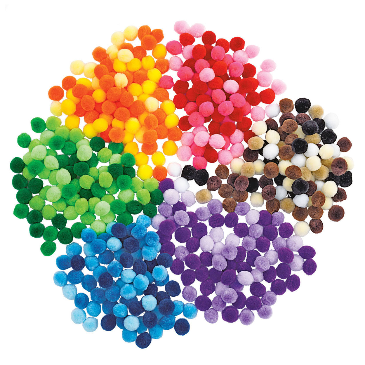 Colorations - Pompomps 6 couleurs, 1500st.
