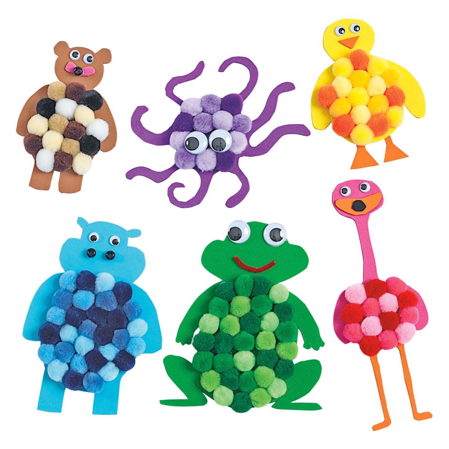 Colorations - Pompomps 6 couleurs, 1500st.