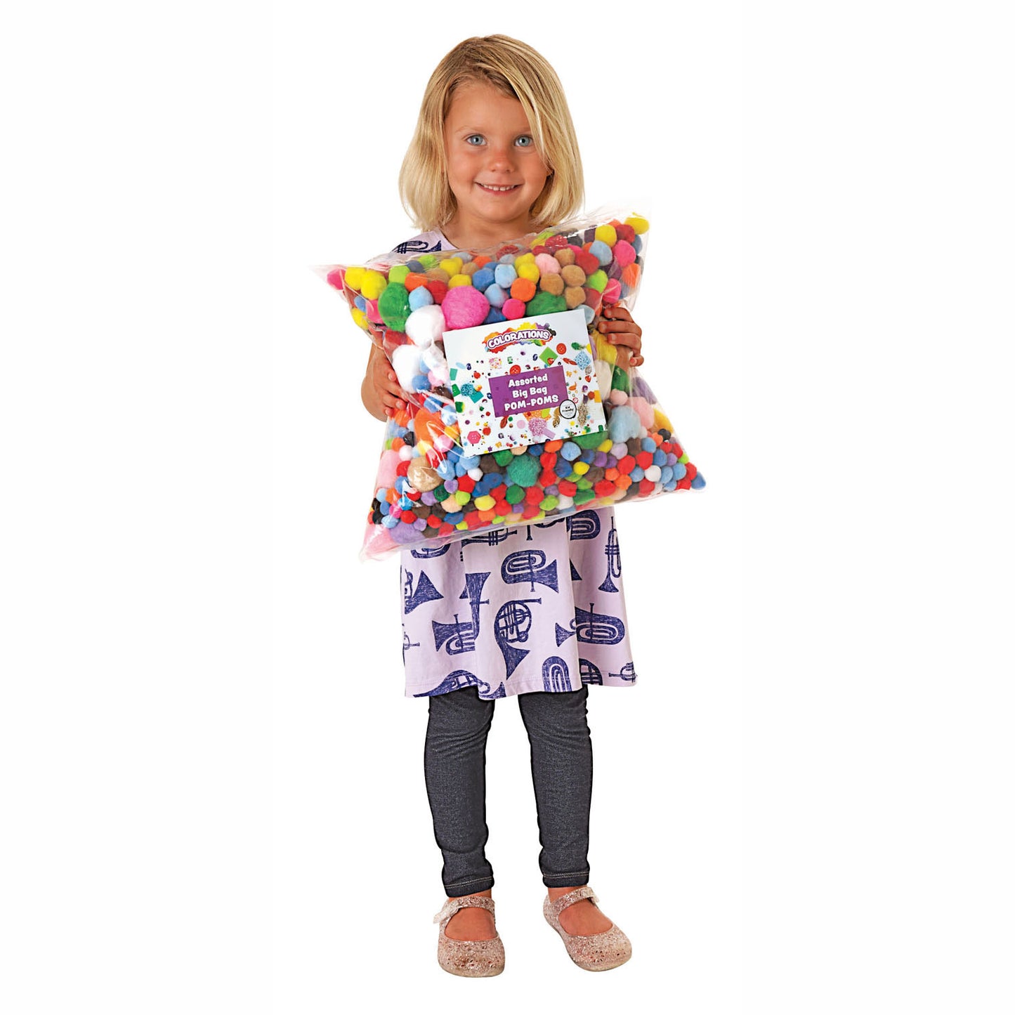 Colorations Sac de pompons 450g, 1200pcs.