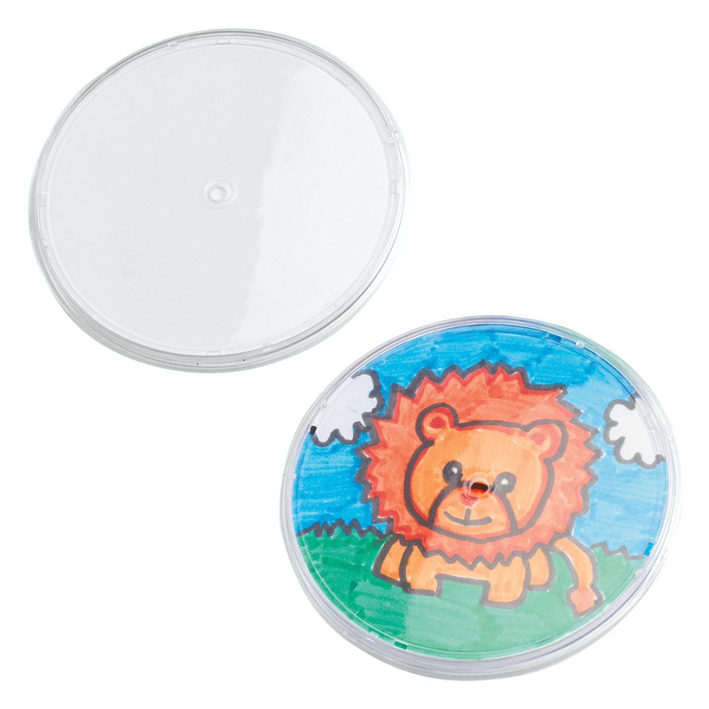 Colorations - Décorez vos propres sous-verres transparents, ensemble de 12