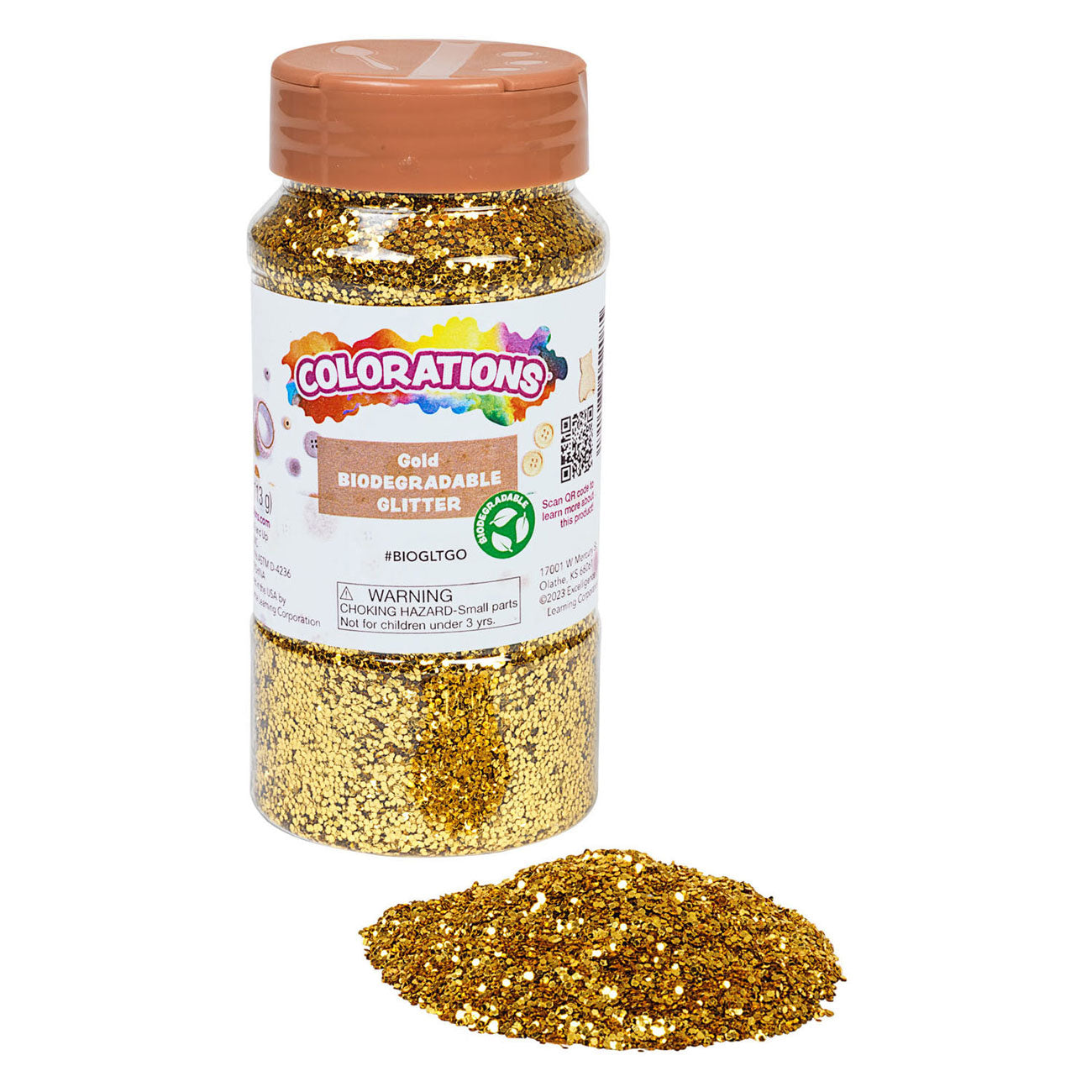Colorations - paillettes biodégradables - or, 113 grammes