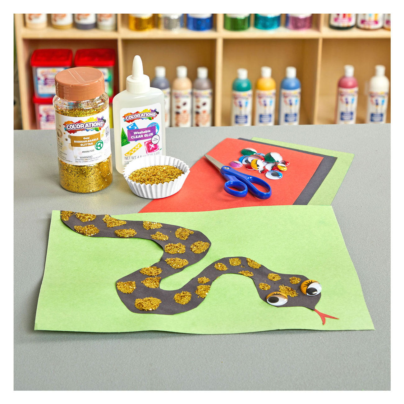 Colorations - paillettes dégradables organiques - or, 113 grammes