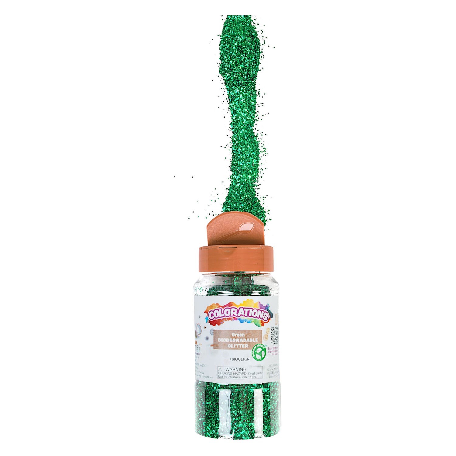 Colorations Organic Degradable Glitter Green, 113 grammes