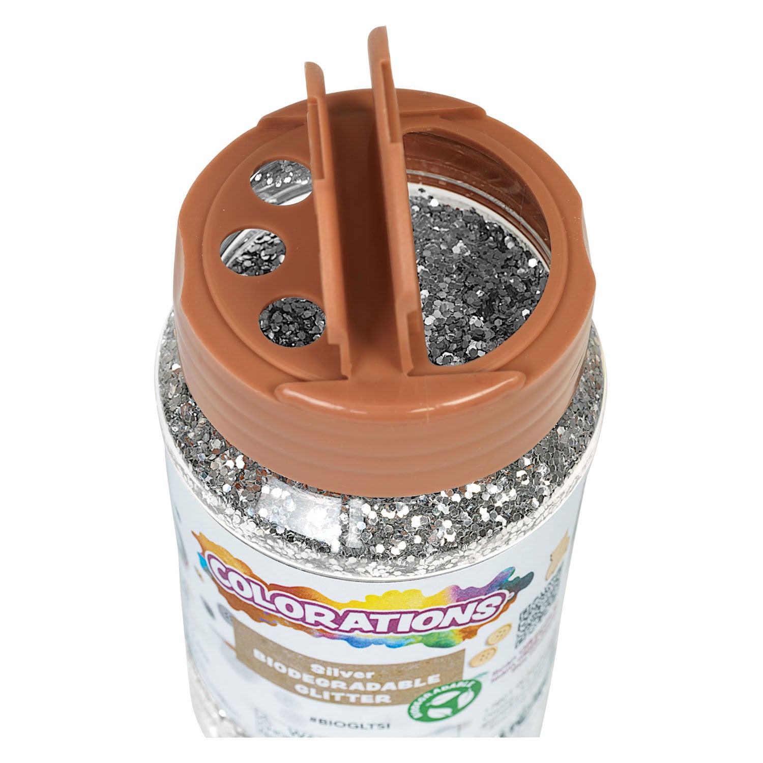 Colorations Organic Degradable Glitter Silver, 113 grammes
