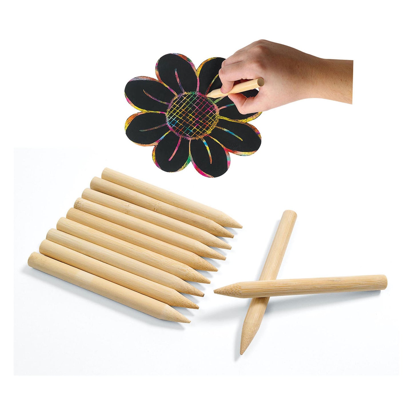 Colorations en bois Krapsen, ensemble de 48