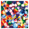 Colorations Rainbow Striped Pom Pom, 180st.