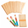 Colorations grandes bâtons d'artisanat en bois, ensemble de 100