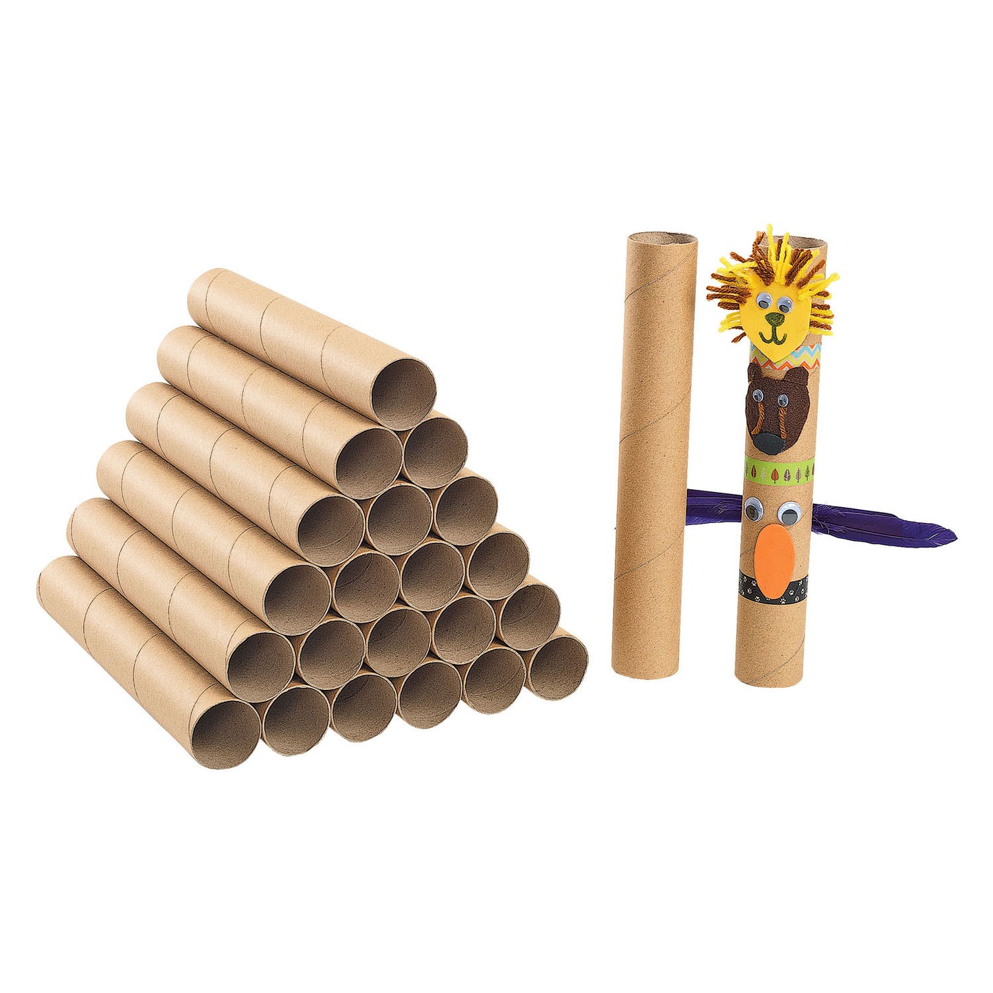 Colorations - longs rouleaux d'artisanat recyclé robustes, 24e.