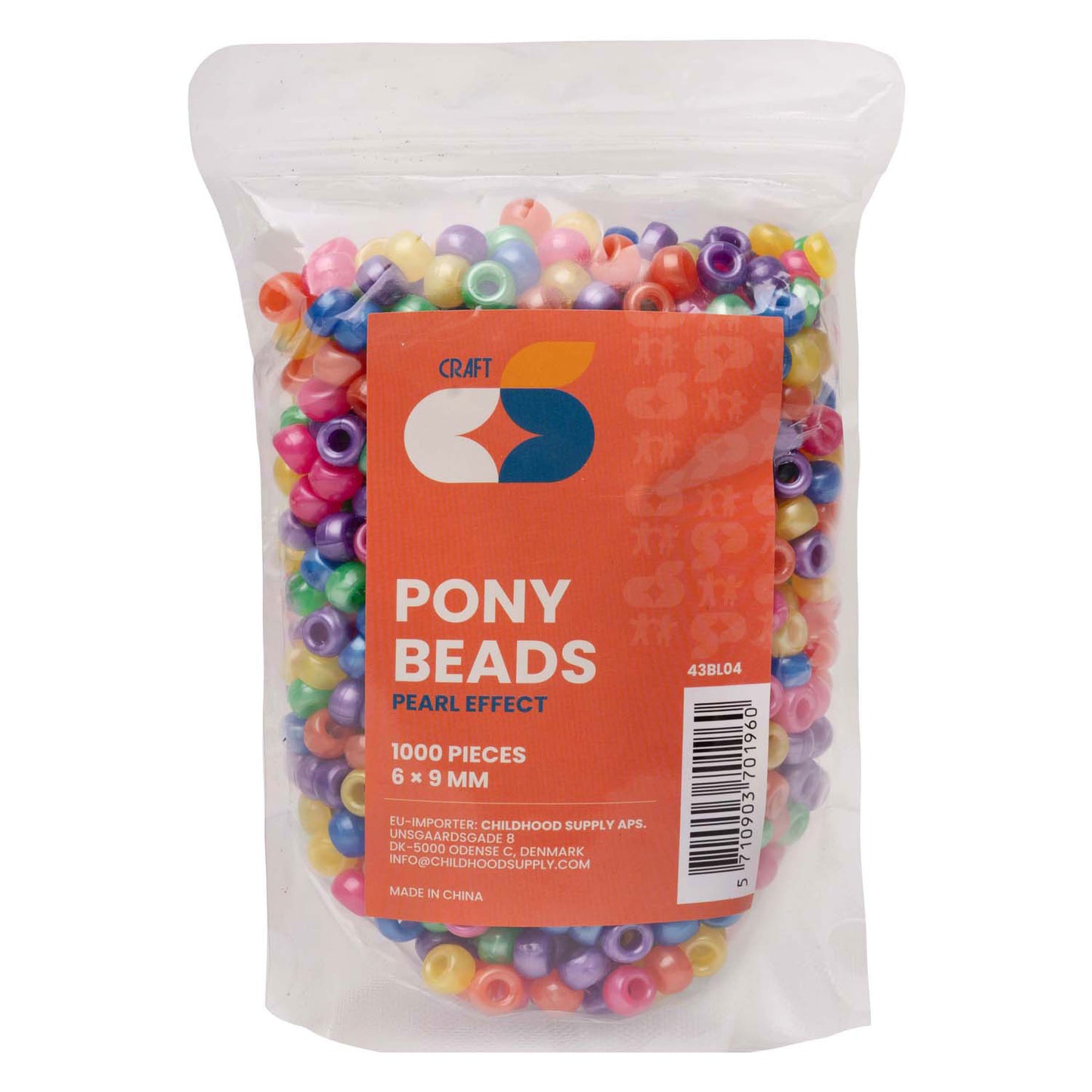 Colorations - Piet Perles Effet de perle 6x9 mm, 1000st.