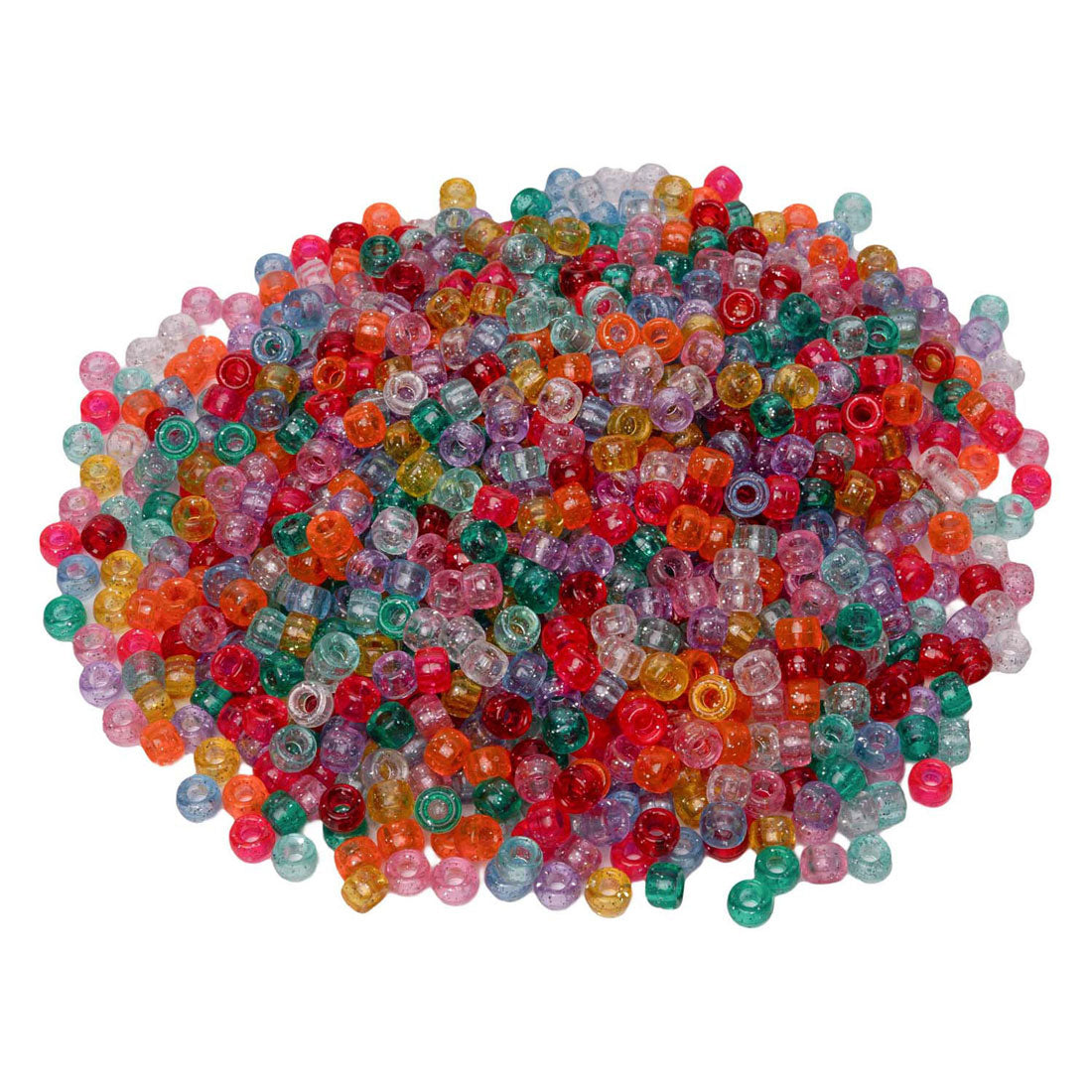 Colorations - Perles de poney paillettes 6x9 mm, 1000st.
