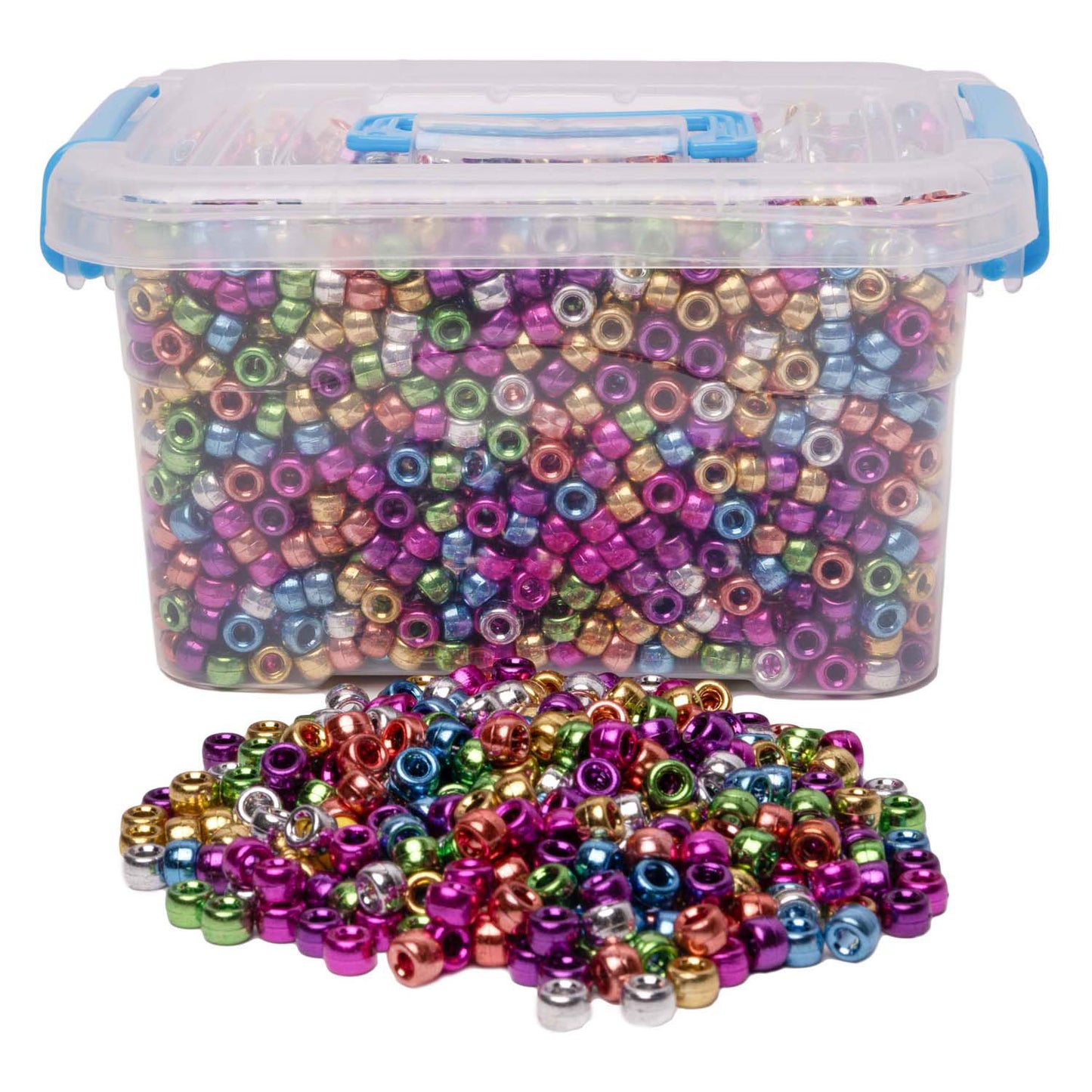 Colorations - Perles de poney métalliques, 4000ST.