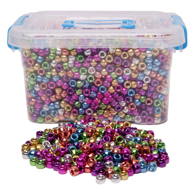 Colorations - Perles de poney métalliques, 4000ST.