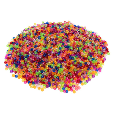 Colorations - petites perles de poney - transparent, 4 x 6 mm, 500 gr.