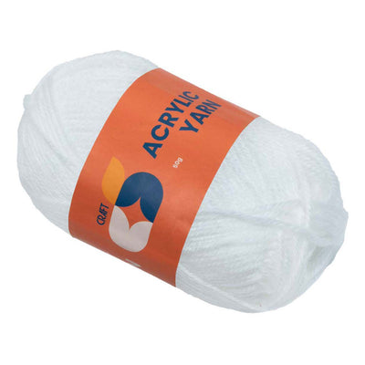 Colorations - fils en acrylique blanc, 50g