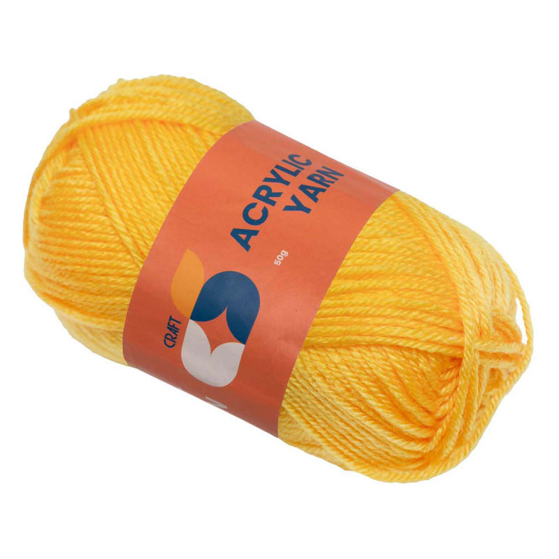 Colorations - fils en acrylique jaune, 50g