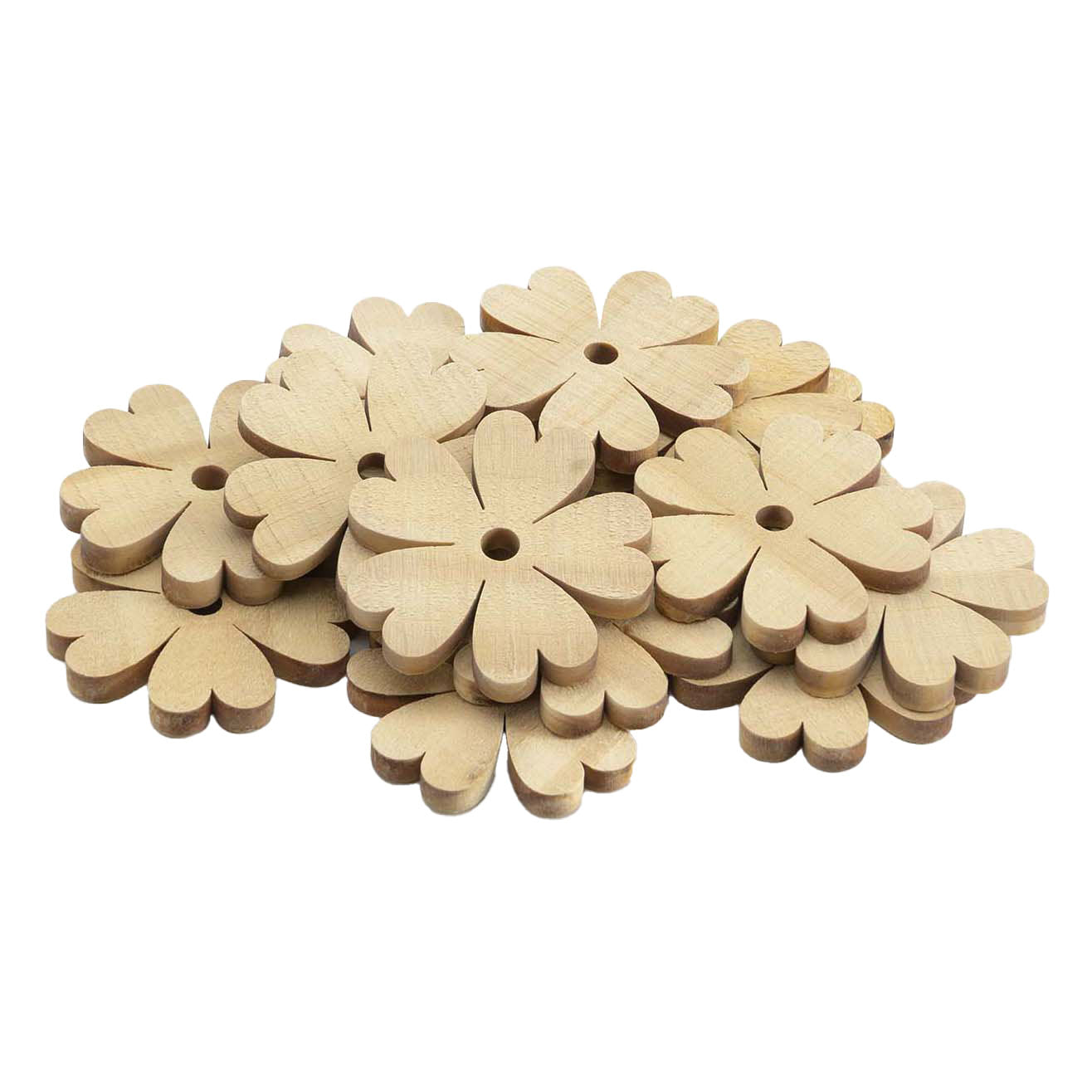Grands fleurs en bois, 20e.