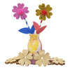 Grands fleurs en bois, 20e.