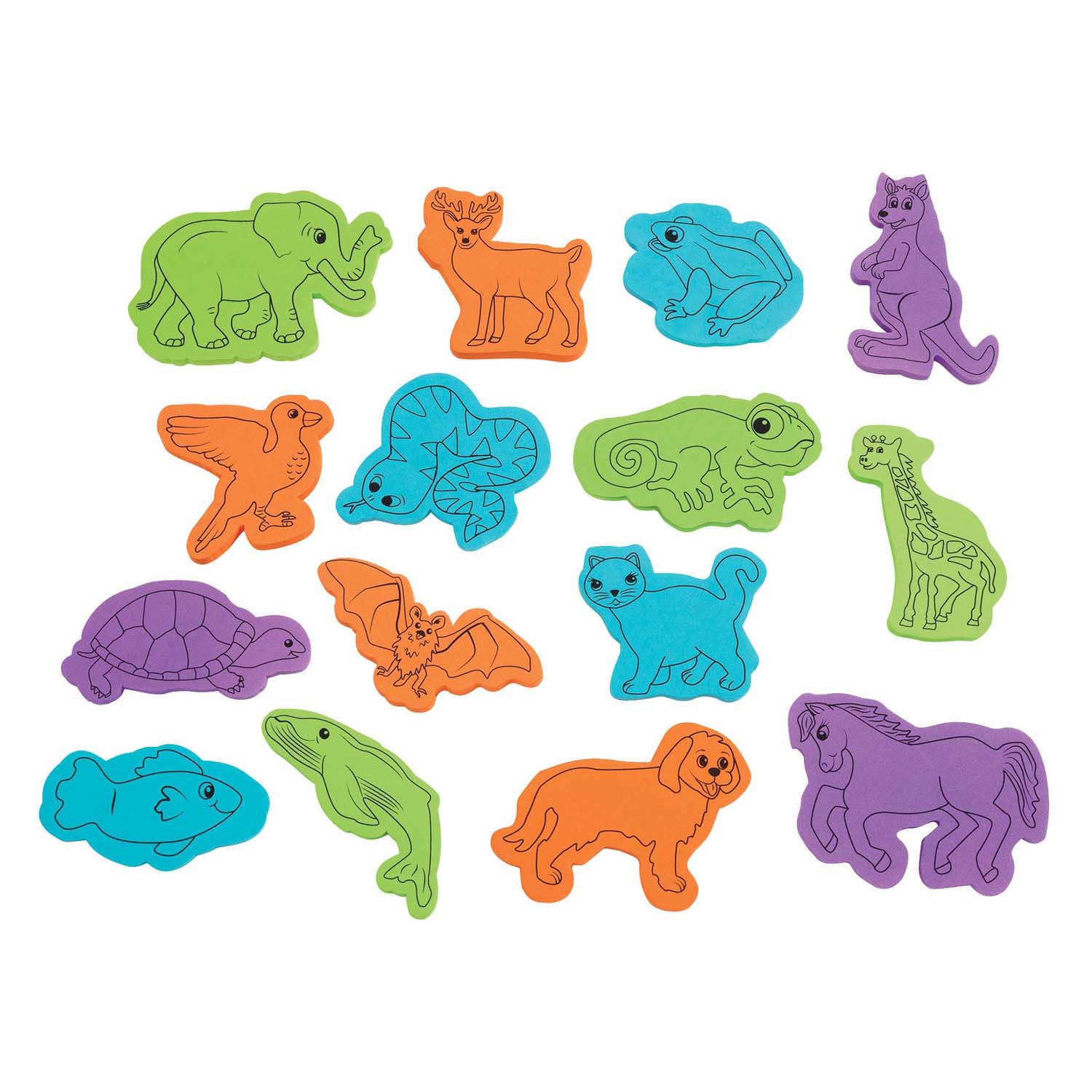 Colorations - Tampons des squelettes d'animaux, 15e.