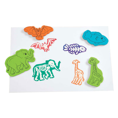 Colorations - Tampons des squelettes d'animaux, 15e.