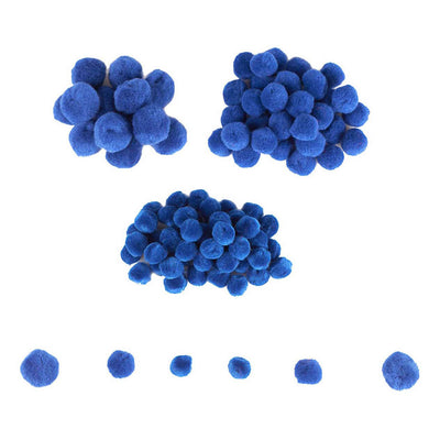 Colorations - mini-pompons bleu, 100e.