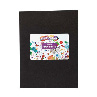 Colorations - feuilles de mousse noires, 10 pcs.