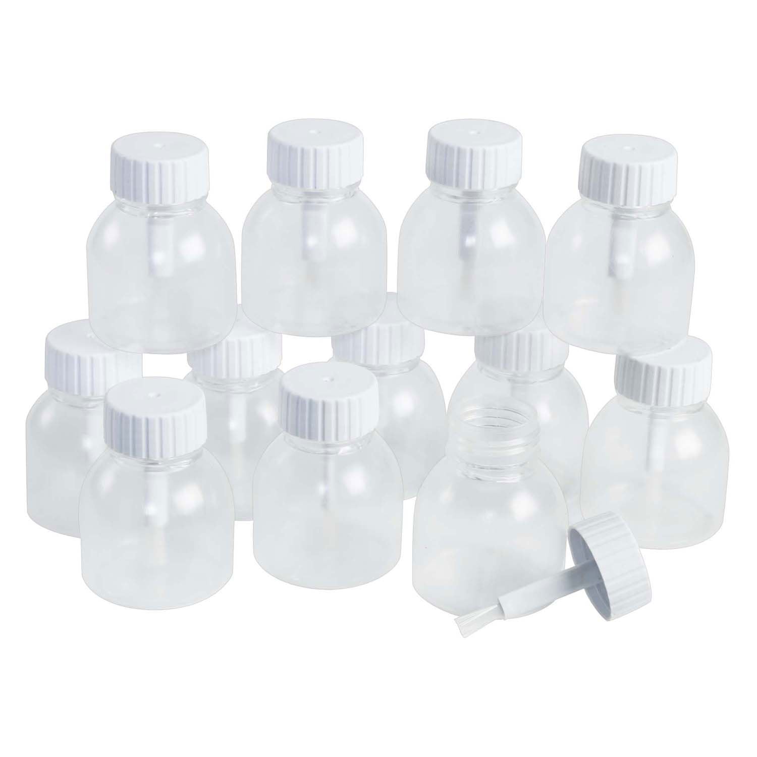 Colorations - pots de colle réutilisables avec pinceaux, 12 pcs.