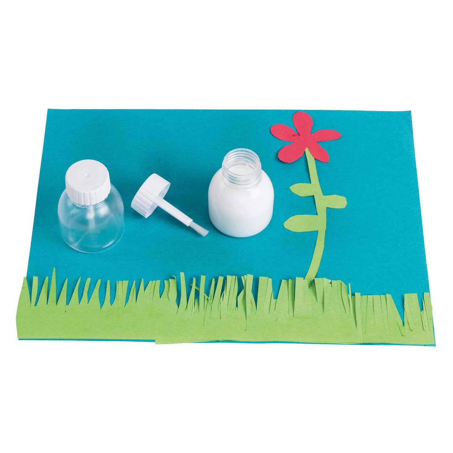 Colorations - pots de colle réutilisables avec pinceaux, 12 pcs.
