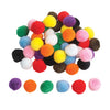 Colorations - Pompons colorés 5cm, 50e.