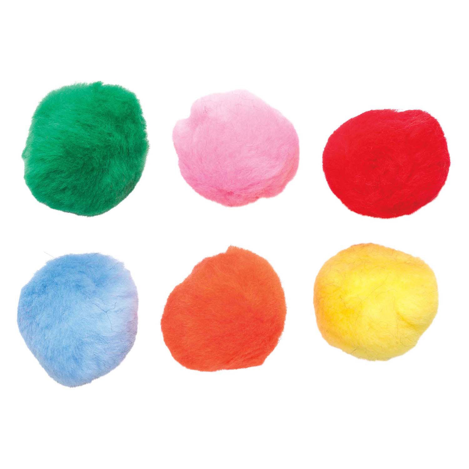 Colorations - Pompons colorés 5cm, 50e.