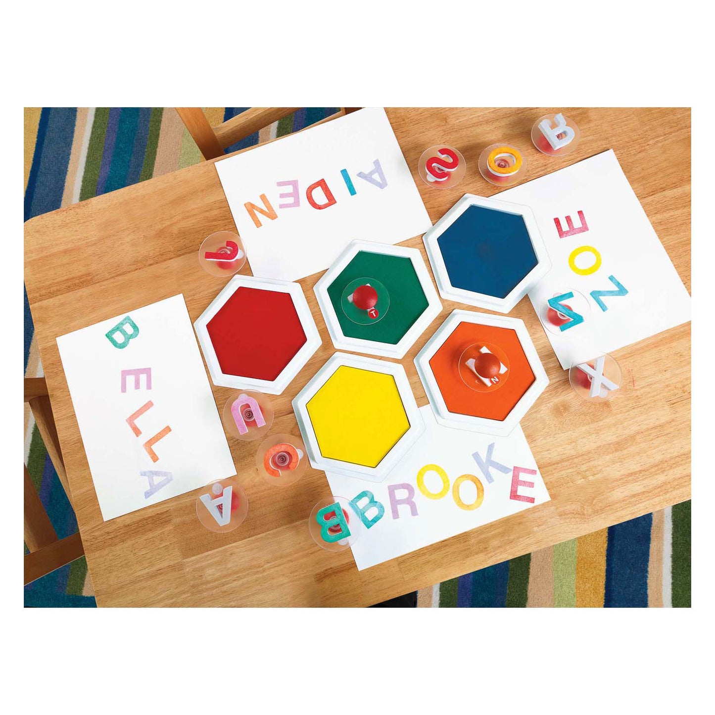 Colorations - Easy Grip Capital Letters Stamps, 26e.