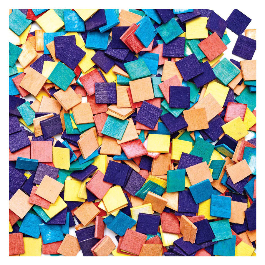 Colorations - Squares en mosaïque en bois, 1000st.