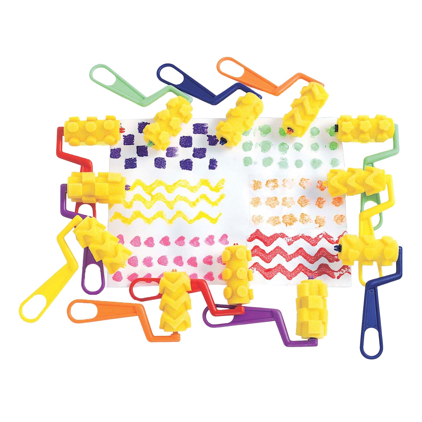 Colorations - mousse de mousse - motifs de peinture, 12dlg.