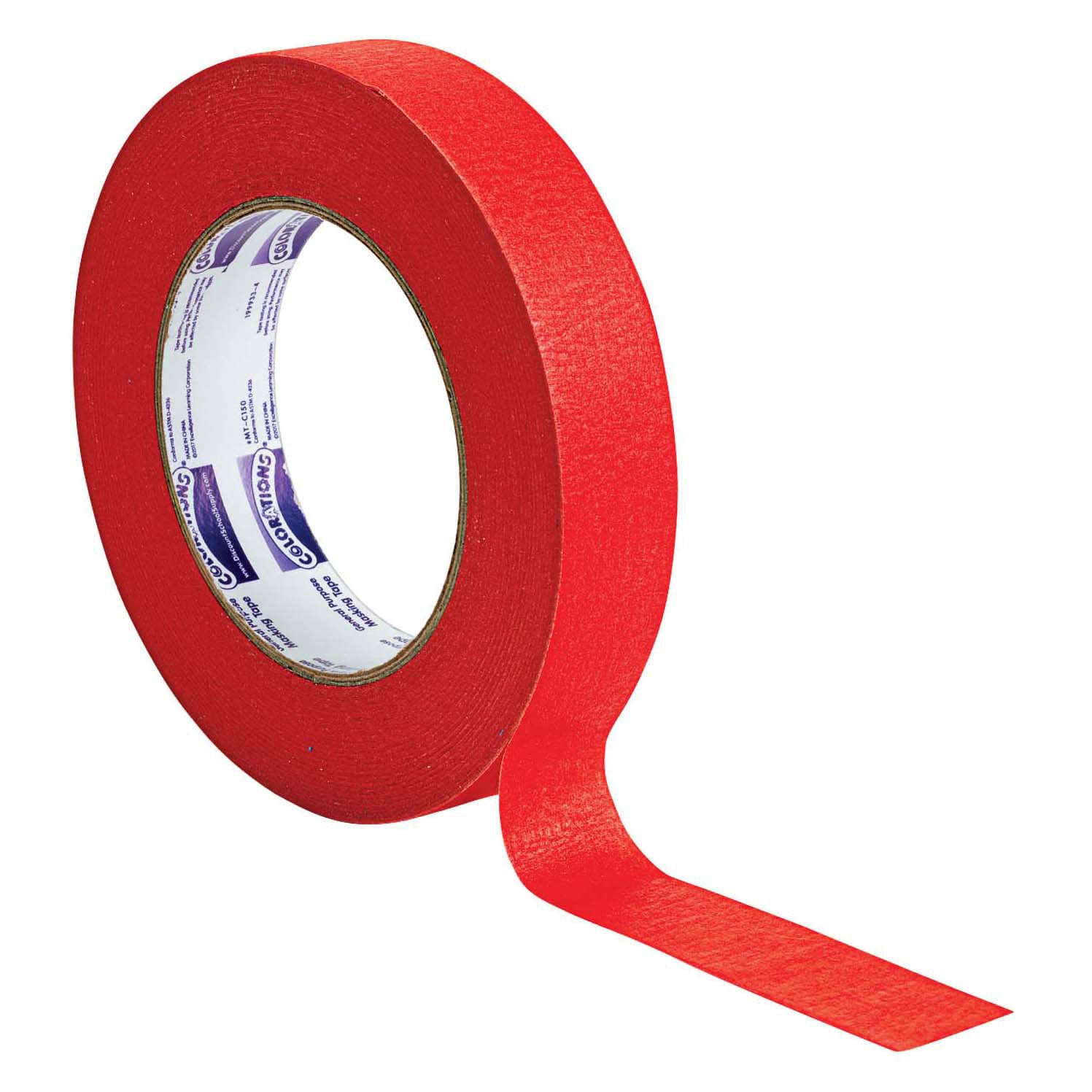 Colorations - Ruban de masquage 2,5 cm - Rouge