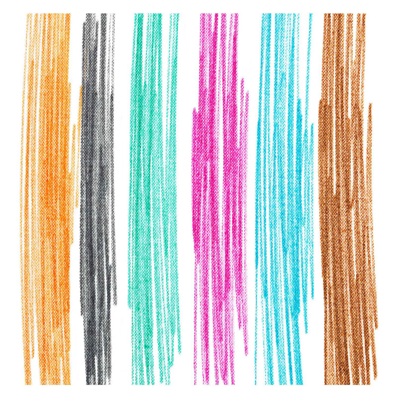 Colorations - Marqueurs textiles Couleurs tropicales - 6 couleurs
