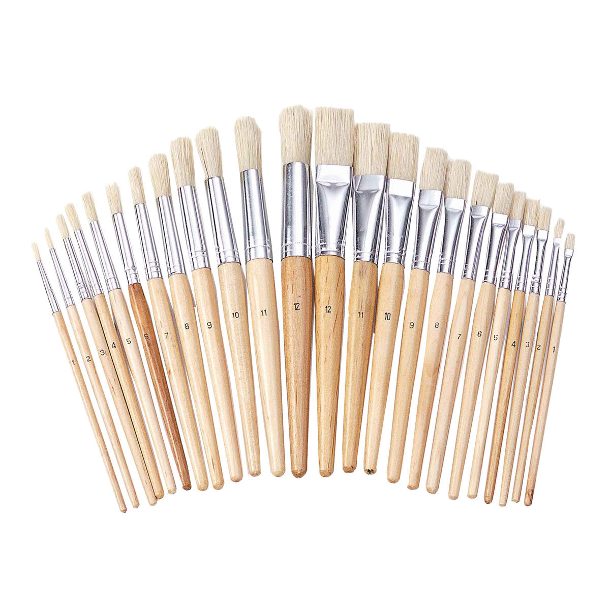 Colorations - pinceaux en bois, 24e.